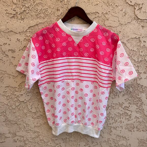 Vintage 80s Neon Pink Windbreaker Top Size Small - Picture 1 of 4